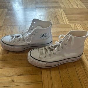 White Converse - chuck taylor all star lift platform